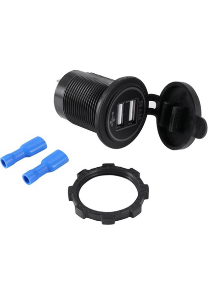 5V 4.8A 12V 24V Araç Gemi Rv Için Çift USB Şarj Cihazı Soket Adaptör Güç Soketi (Yurt Dışından) fiyatları