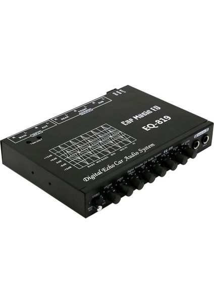 EQ-819 Car Equıther Multıcedlik Aracı Aster Eq Tarayınız Crossover Amplifikatör Parametrik Ekstresyon Araba Audio Ekolayzer (Yurt Dışından)