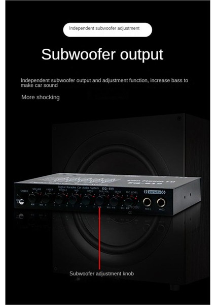 EQ-819 Car Equıther Multıcedlik Aracı Aster Eq Tarayınız Crossover Amplifikatör Parametrik Ekstresyon Araba Audio Ekolayzer (Yurt Dışından) fırsatları
