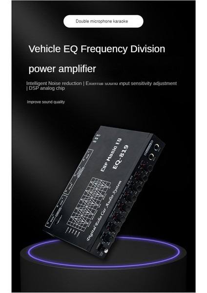 EQ-819 Car Equıther Multıcedlik Aracı Aster Eq Tarayınız Crossover Amplifikatör Parametrik Ekstresyon Araba Audio Ekolayzer (Yurt Dışından) indirimleri