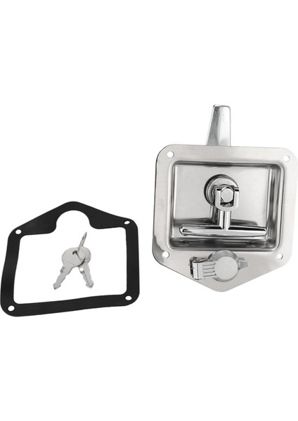 Rv Yat Kapısı Kilit Aksesuarları Paslanmaz Çelik Araç Kutusu Kilidi T-Toolbox Kilit Kamyon Kamyonu Için Rv Katlanır T-Toolbox Lock (Yurt Dışından)