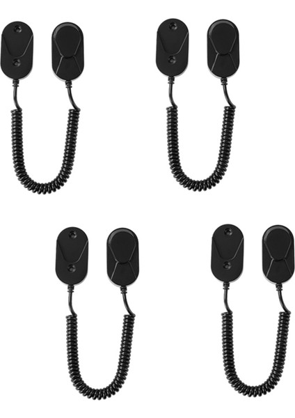 4 Pcs Anti Lost Halat Hook Uzaktan Kumanda Tutucu Kordon Güvenlik Kablosu Çok Amaçlı Kancalar Ev Depolama Ganizasyonu Siyah (Yurt Dışından)