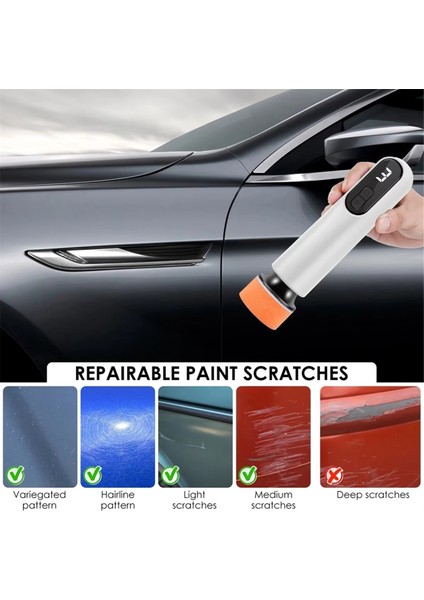 Araba Parlatıcı Kablosuz Parlatıcı Araç Pilsing Makinesi Elektrikli Ağda Onarımı Onarma Sander Cilası 12000 Rpm 3 Hız (Yurt Dışından) modelleri