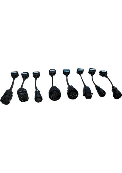 Tam Set 8 Pcs Kamyon Dönüştürücü Erkek - Kadın Obd2 Obd2 Otomatik Konektör Uzatma Kablosu Obd2 Teşhis Arayüz Konnektörü (Yurt Dışından)