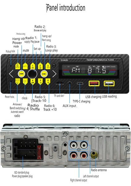 Araba Mp3 Çalar Akıllı Bluetooth Eller Serbest USB Kart Kayıpsız Ses Kalitesi Araba Amplifikatör Radyo (Yurt Dışından) fiyatları
