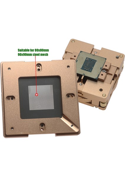 Alüminyum Alaşım Bga Reballing Istasyonu Kiti 90X90MM Bga Rebollıng Istasyonu 10/pcs Bga Universal Stalles Lehim Topları (Yurt Dışından) fiyatları