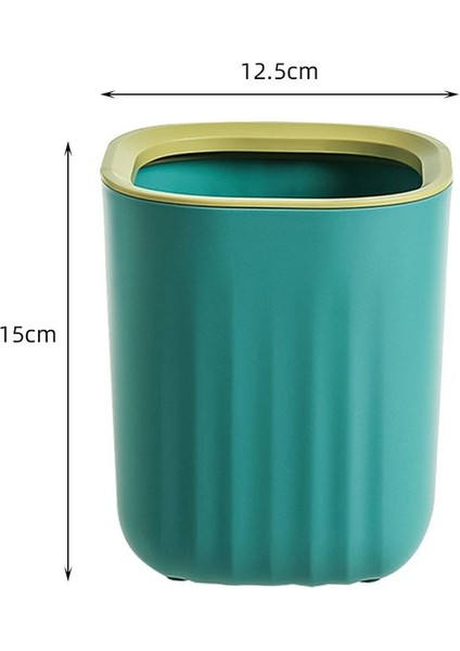 Masaüstü Çöp Kutusu Sevimli Küçük Boy Yatak Odası Başucu Basit Saklama Kutusu Kapaksız Ofis Masası Mini Çöp Kutuları (Yurt Dışından)