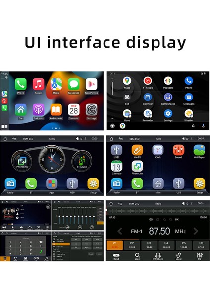 1 Din 5 Inç Araba Mp5 Navigasyon Oynatıcı Stereo Akıllı Bluetooth Ters Araba Ara Bağlantısı Kablosuz Carplay+Android Otomatik (Yurt Dışından) modelleri