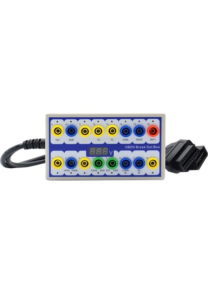 Obdıı Obd2 Breakout Kutusu Arabası Obd 2 Brome Out Kutu Araç Araç Araç Araç Demetici Otomatik Kutusunuz Otomotiv Konektör Dedektörü (A) (Yurt Dışından)