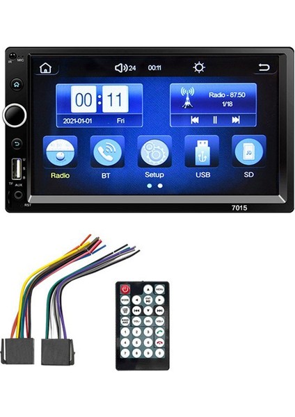 Araba Player 7inch Hd Autoradio Multimedya Mp5 Player Araba Audio 7015 (Destek Carplay) (Yurt Dışından)