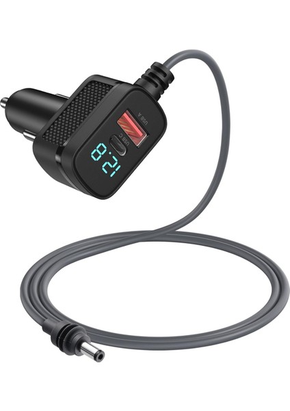 Starlink Mini Güç Kablosu Için Araç Şarj Cihazı, USB C Şarj Portu ve LED Voltmetre Ekran 5 Metre ile 12V-48V Adaptörü (Yurt Dışından)