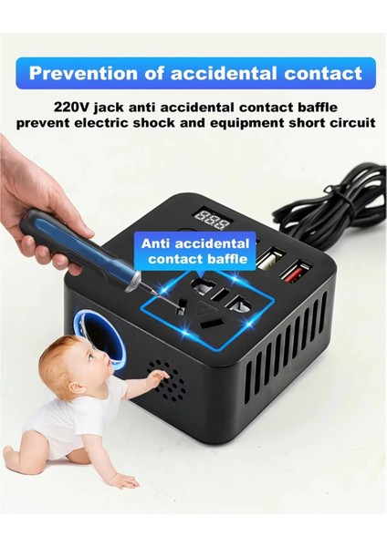 Araba Inverter 12V Ila 220V Araç Şarj Cihazı Kamyonu Çok Fonksiyonlu Araç Güç Kartı Dönüştürücü (Yurt Dışından) fırsatları