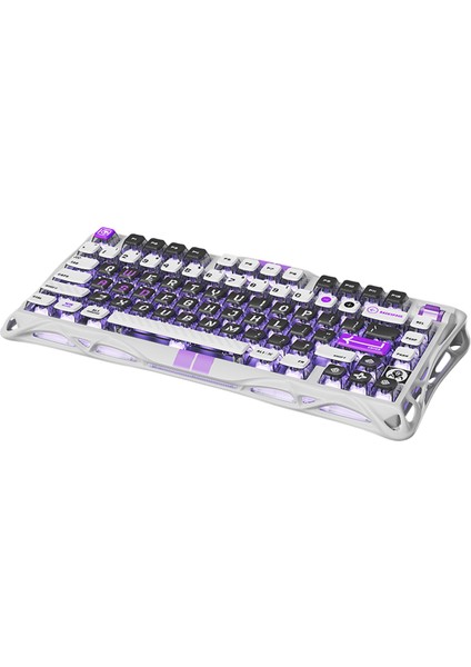 Mercury V75 He Hall Effect Manyetik Switch Gaming Klavye, Hot-Swappable, Rapid Trigger, 8000Hz, 0.125MS Ultra Düşük Gecikme, Kablolu, Rgb Işıklı, Ingilizce Q, Mecha Gray modelleri