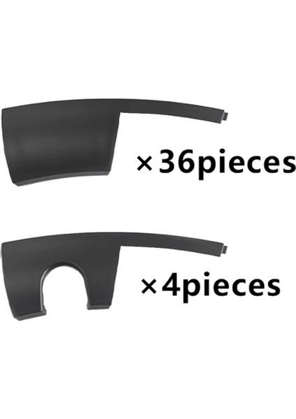 Tesla Için 40PCS Model Y 2020-2023 Hub Kapağı Jant Yaması 20 Inç Tekerlek Koruyucular Hubcap Aksesuarları Siyah (Yurt Dışından) modelleri