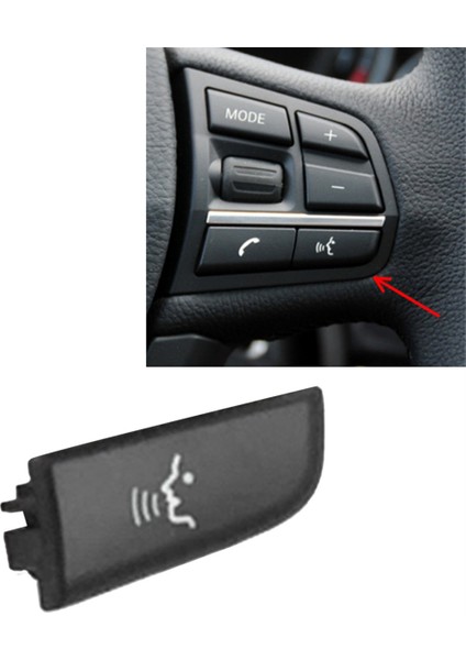 Araç Direksiyon Simidi Sağ Düğmesi Kapak 61319262706 Bmw 5 7 Serisi F10 F11 F01 F02 Araba Insan-Bilgisayar Diyalog Düğmesi (Yurt Dışından) fırsatları