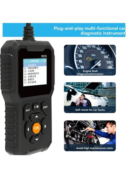 V315 Obd2 Araç Arızası Teşhis Aleti Motor Dedektörü Tarayıcı Araç Obd2 Sorun Giderme Araçları (Yurt Dışından) indirimleri