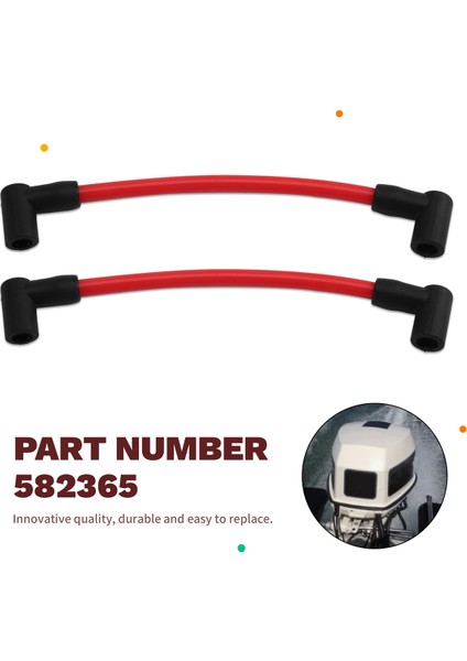 582365 10.5mm Buji Fişe Ateşleme Tel Seti Johnson Evinrude 80-140 Hp V4 Ateşleme Tel Buji Fiş (Yurt Dışından) indirimleri