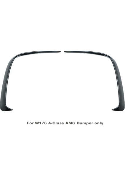 1 Çift Araba Arka Tampon Ayırıcı Spoiler Benz W176 A200 A250 A45 Amg 2013-2016 Için Mercedes Için Canard (Yurt Dışından) fırsatları
