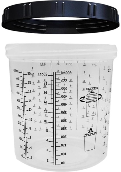 Otomotiv Boya Karıştırma Kupası ve Astar Kiti Tek Kullanımlık Boya Silahları Otomotiv Boya Filtre Kapakları ve Adaptörleri 10 Pack A (Yurt Dışından) indirimleri