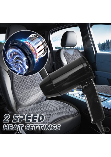 Araç Saç Fare Kurutucu Isı DC12V 216W Taşınabilir Katlanabilir Blower Seyahat Için Sıcak Rüzgar Kolay Depolama Tutamak Çıkarma Araç Pencere (Yurt Dışından) indirimleri