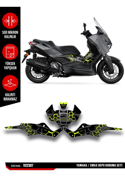 Yamaha Xmax Koruma Sticker Seti 24-25 Parlak