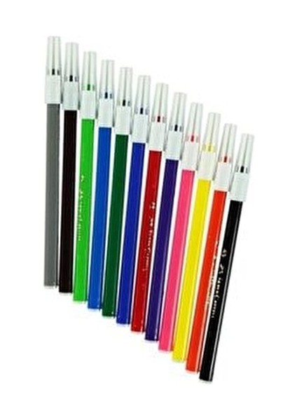 12 Renk Keçeli Kalem Yıkanabilir İnce Uçlu Çizim İçin 12 Parça fiyatları