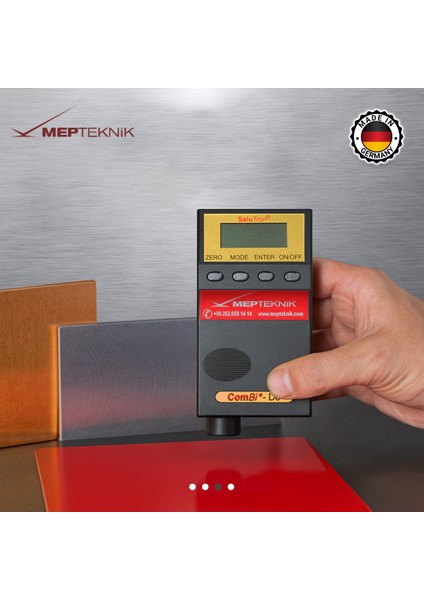 Boya Ölçüm Cihazı | Boya Kalınlık Ölçüm Cihazı | Kaplama Kalınlık Ölçer | Dijital Ölçüm Aleti | Salutron D3 Combi | Fe/NFe | 0–3500µm | Sabit Prob | Metal Yüzeyler
