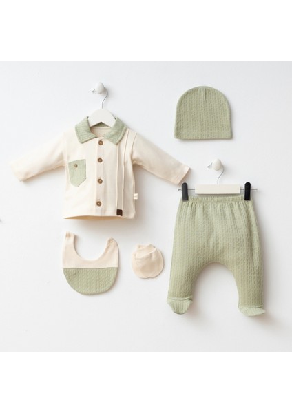 7087 Mnz Marka Cep Detaylı Yeni Doğan Hastane Çıkışı Erkek 5'li Set