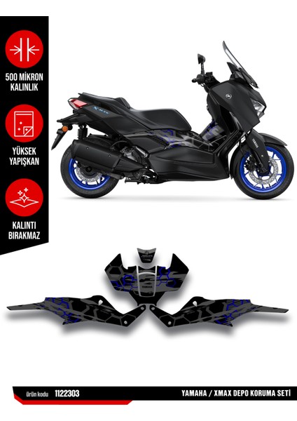 Yamaha Xmax Koruma Sticker Seti 24-25 Parlak