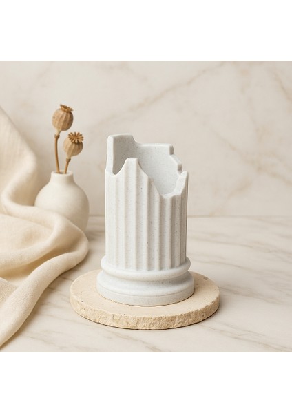 Mermer Görünümlü Kalemlik – Dekoratif Masaüstü Düzenleyici