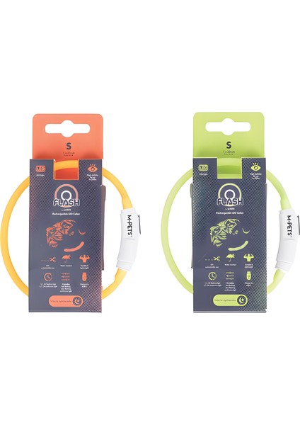 Flash Ledli Boyun Tasması Neon Yeşil S fırsatları