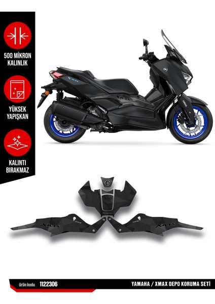 Yamaha Xmax Koruma Sticker Seti 24-25 Parlak