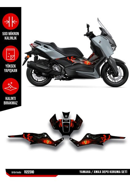Yamaha Xmax Koruma Sticker Seti 24-25 Parlak