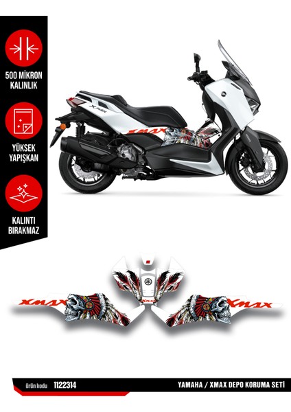 Yamaha Xmax Koruma Sticker Seti 24-25 Parlak