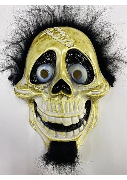 Siyah Peluş Saçlı Coco Hector Rivera Maskesi 25X23 cm - Lisinya