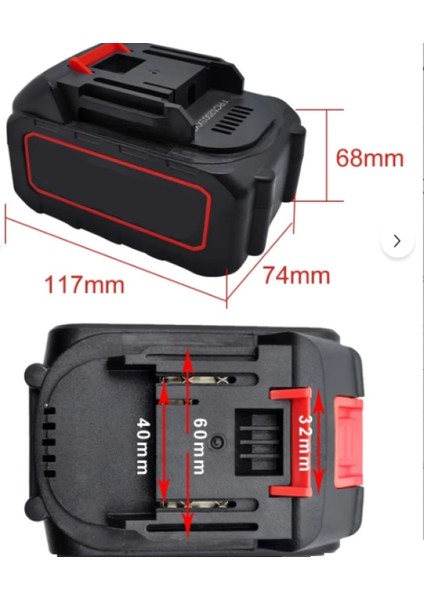 48 Vh Oto Araç Yıkama Yedek Pil Tüm Akülü Modellere Uyumlu Şarjlı Matkap Yedek Batarya 10 Pili 3000 Mah