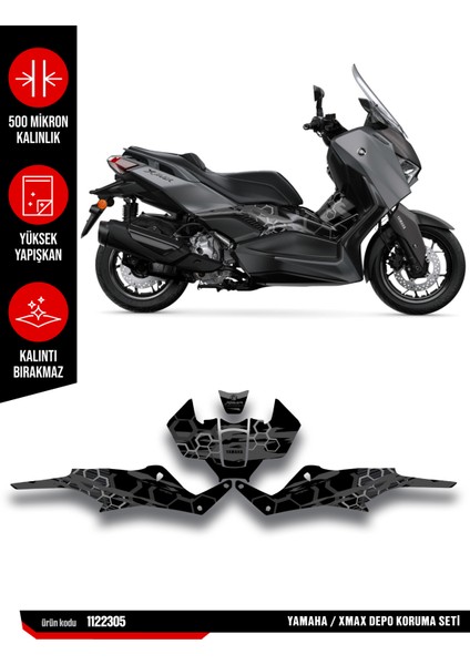 Yamaha Xmax Koruma Sticker Seti 24-25 Parlak