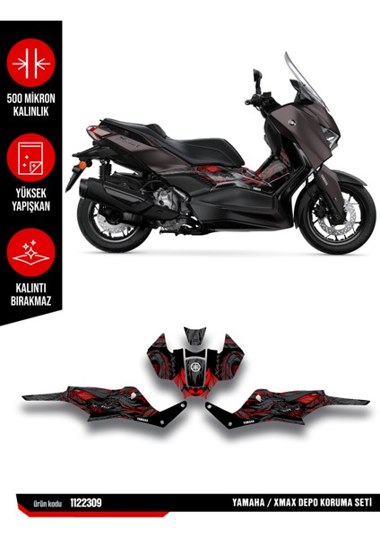 Yamaha Xmax Koruma Sticker Seti 24-25 Parlak