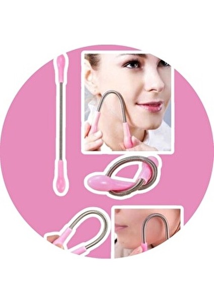 Pratik Yüz Epilasyon Yayı Kaş Bıyık ve Yüz Tüyü Alma Aleti modelleri