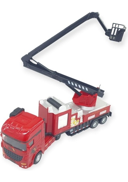 Metal Itfaiye Arabası - Merdivenli 26CM - 706-43 (Lisinya) modelleri