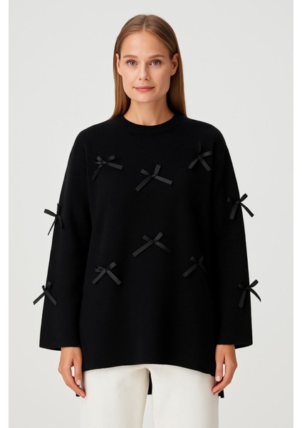 Akrilik Fiyon Detay Triko Tunik modelleri