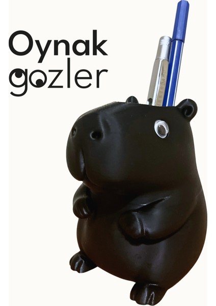 Kapibara Tasarım Kalemlik - Oynak Gözler