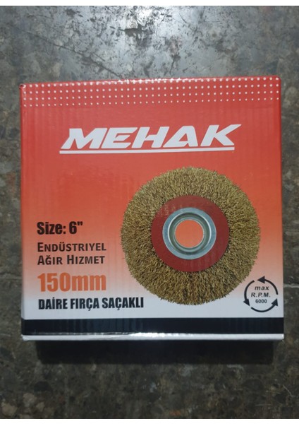 Saçaklı Dairesel Tel Fırça 150MM