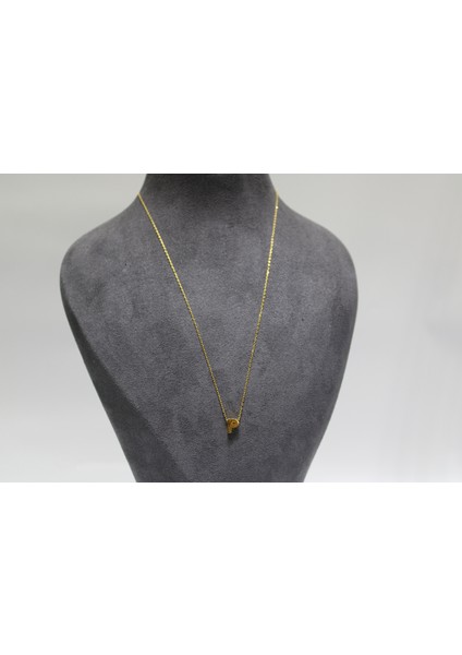 14 Ayar Altın P Harfi Kolye Zinciriyle Beraber fırsatları