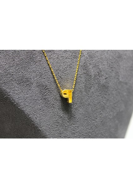 14 Ayar Altın P Harfi Kolye Zinciriyle Beraber indirimleri