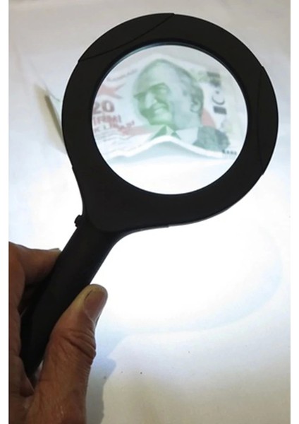 3 Ledli Işıklı El Büyüteci 250 Lümen Beyaz Işık Büyüteç 3x Zoom Tamirci Büyüteç WT374 - Lisinya