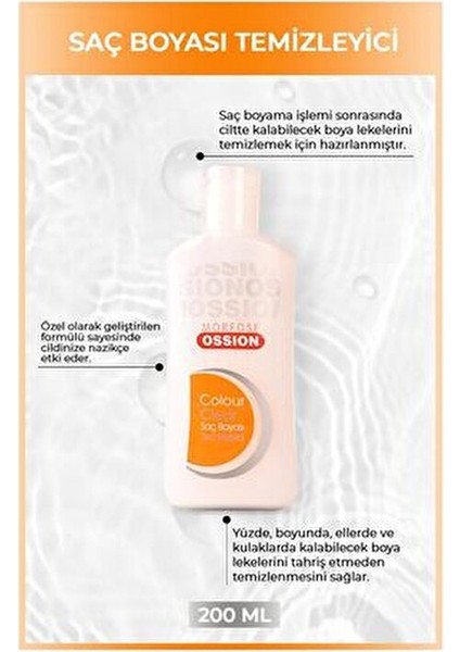 Ossion Saç Boyası Temizleyici 200 ml Boya Lekelerini Nazikçe Temizler fırsatları