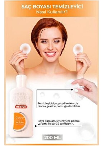 Ossion Saç Boyası Temizleyici 200 ml Boya Lekelerini Nazikçe Temizler indirimleri