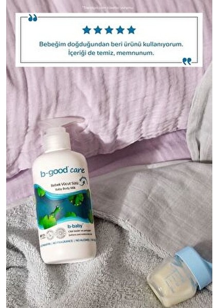 Bebek Vücut Sütü Nemlendirici Etki 250 ml Amino Asit Kompleksi ile Zenginleştirilmiş