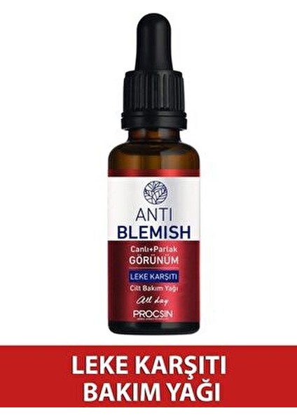 Anti Blemish Leke Karşıtı Cilt Bakım Yağı 20 ml Canlı ve Parlak Görünüm İçin modelleri